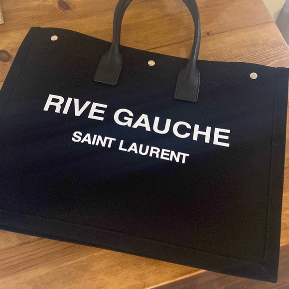 Saint Laurent Handbags - Saint Laurent Rive Gauche Cabas Canvas tote
